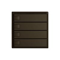 Universaltaster EDIZIO.liv UNI SNAPFIX® o.LED 4× 1-Tbed.br