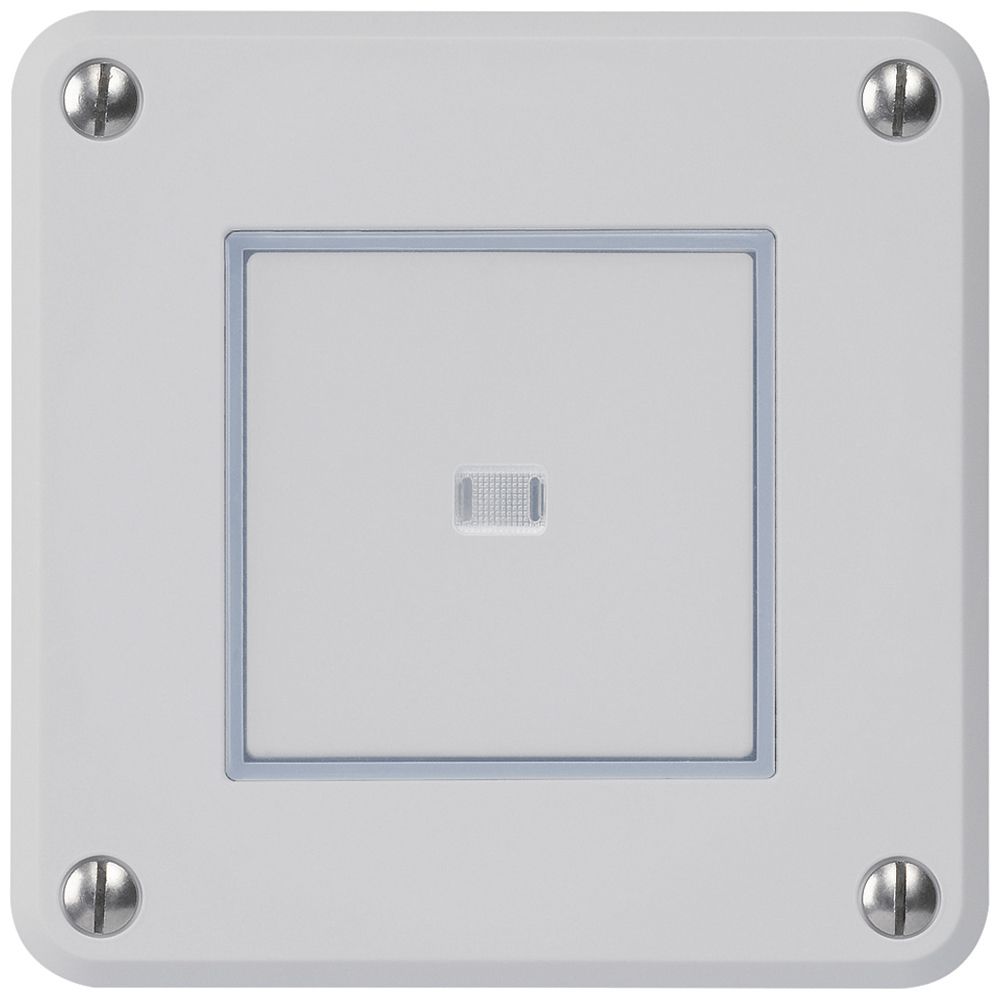 UP-Druckschalter robusto IP55 Schema 3/2P beleuchtet grau für Kombination