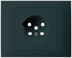 Kit frontale INS Hager kallysto per presa G3 1×T15 telaio a innesto nero