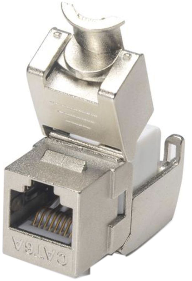 RJ45-Anschlussmodul Cecoflex, Keystone, Kat.6A/s, grau