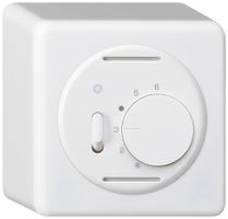 Termostato ambiente AP BASICO bianco con interruttore