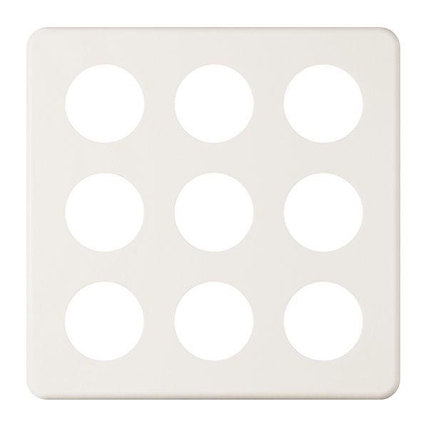 Abdeckplatte 3×3 9×43mm weiss