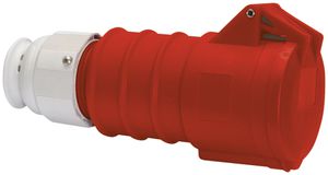 Prise mob.CEE Bals 5P 32A 400V 6h rouge IP44 nick.QC.TE-Plus