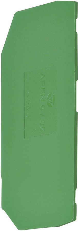 Paroi de fermeture Hager pour KYA06EH2 brides PE 6mm² vert