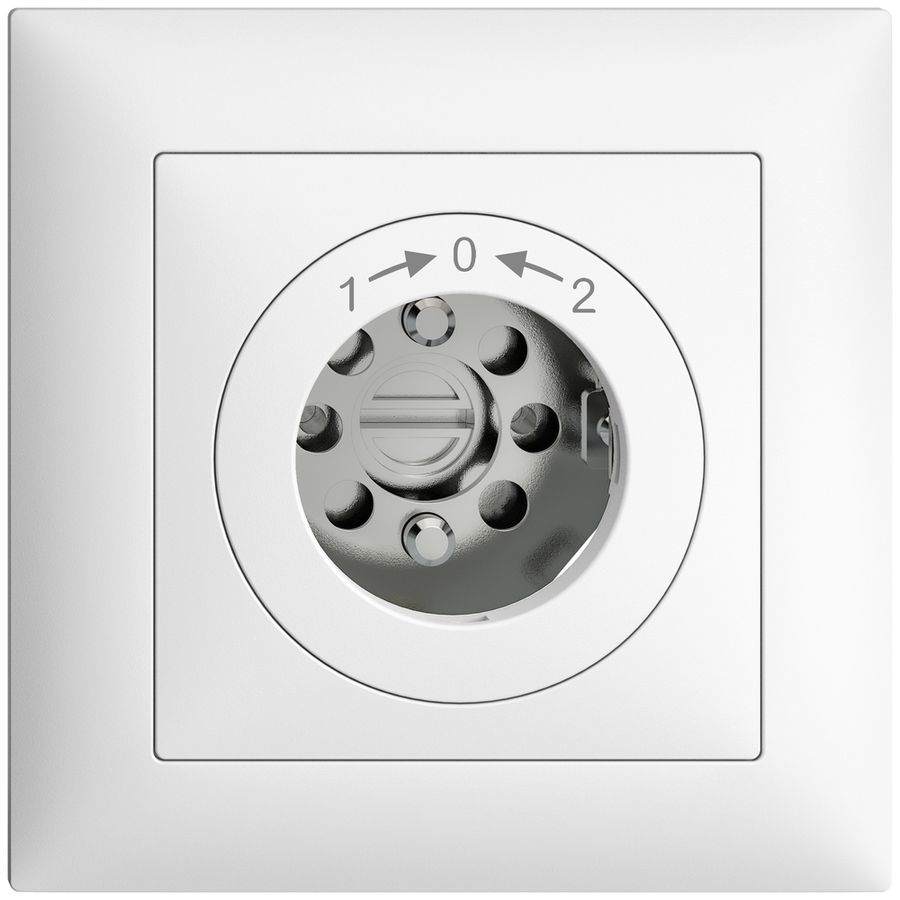 Contact pivotant ENC 1->0<-2 EDIZIOdue blanc pour serrure, s.cyl.