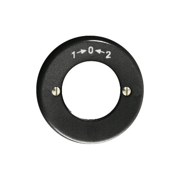 Frontset 1-0-2 schwarz, für Schlüsselschwenktaster FH