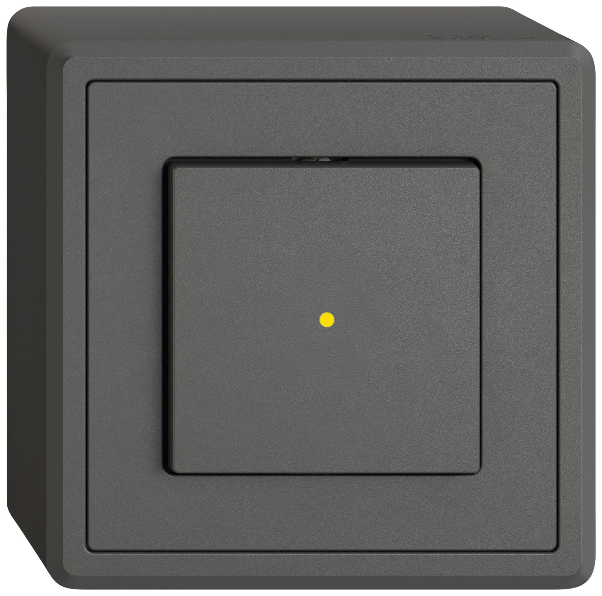 Interruttore a pulsante lumin.AP EDIZIO.liv SNAPFIX® 3/1L lent.front.KS gi grs