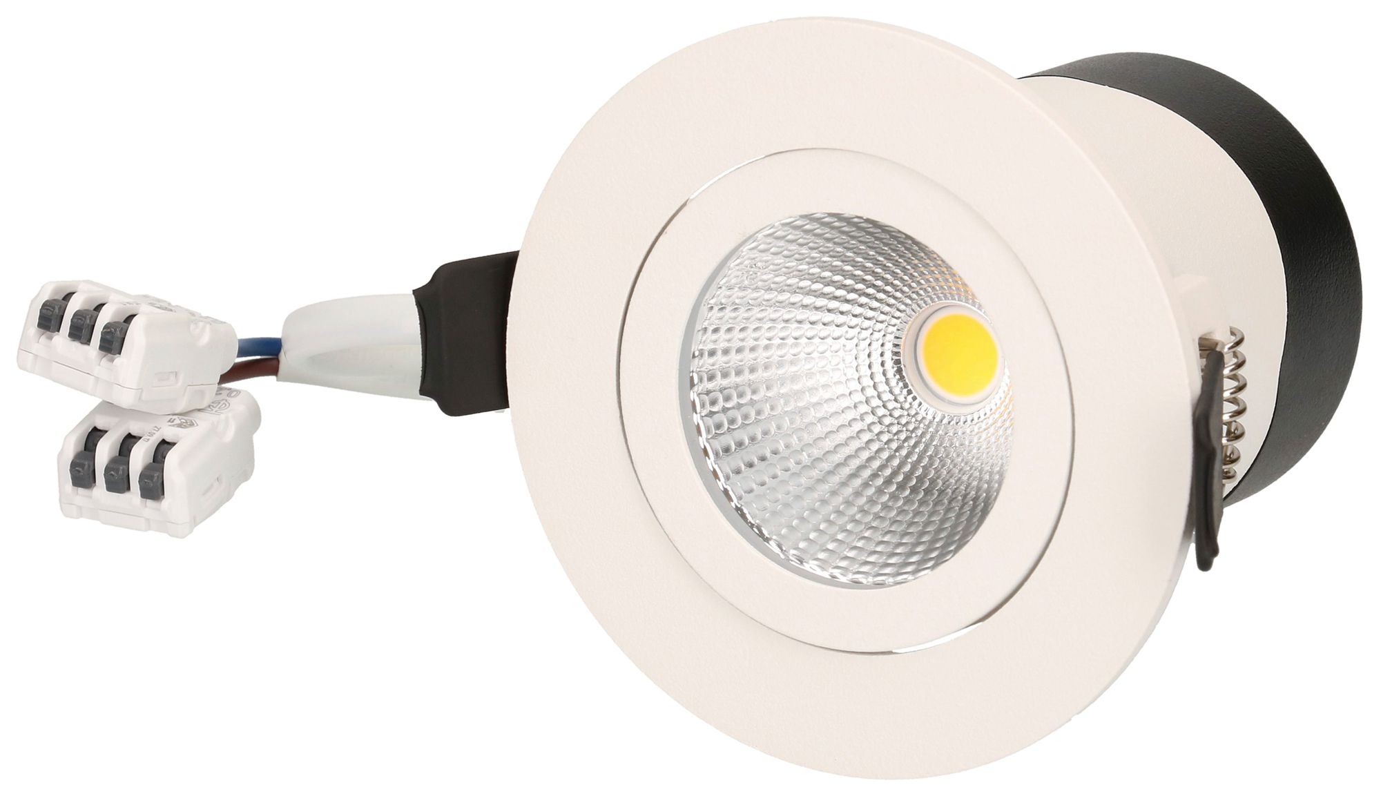 EB-LED-Spot maxLUCE DISC 230 7W 650lm 3000K IP44 MB DIM Ø68…72mm weiss 36°