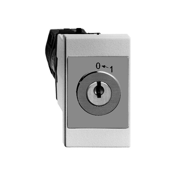 Contacts pivotants à clé INC Feller, 2L avec serrure de sûreté, no, "0←1"