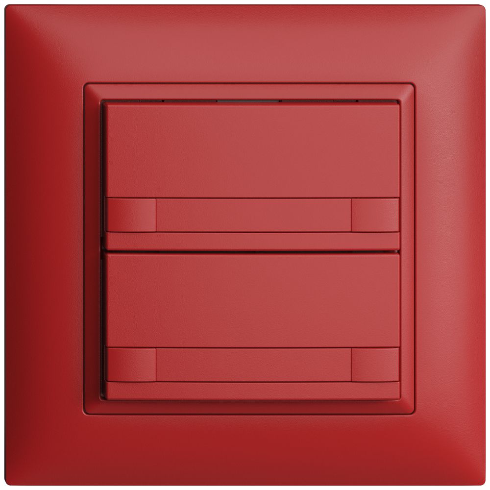 Poussoir ENC KNX 2× EDIZIOdue colore berry RGB sans LED avec insert papier