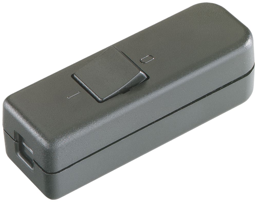 Interrupteur de cordon ELBRO 6A 250V noir