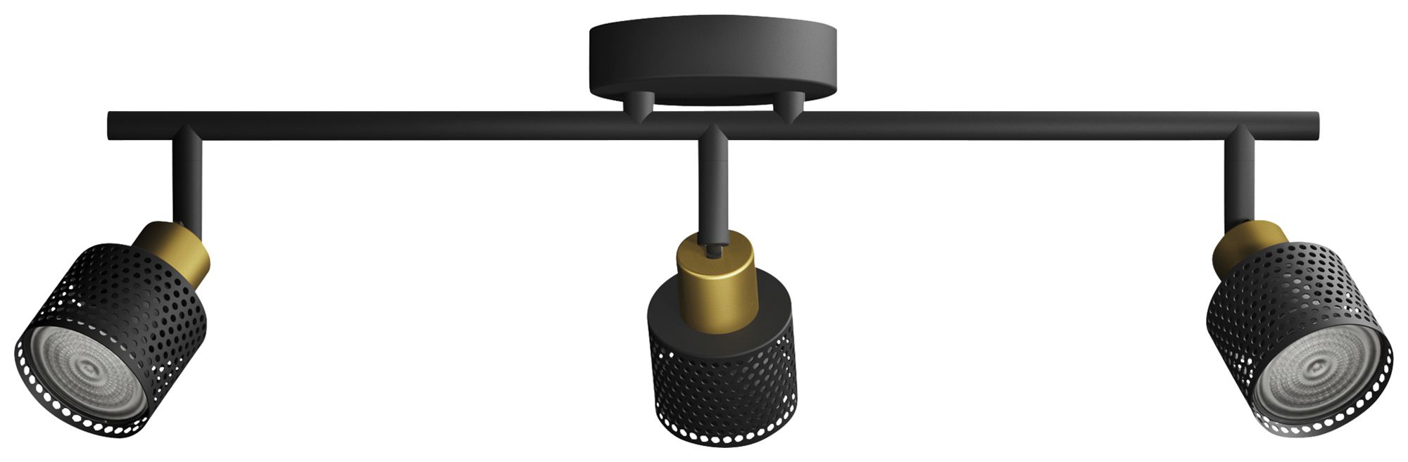 Spot Philips Niall GU10 3×5W 484×134mm nero/ottone