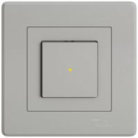 UP-Leuchtdruckschalter EDIZIO.liv SNAPFIX® 3/1L Frontlinse KS gelb hgu