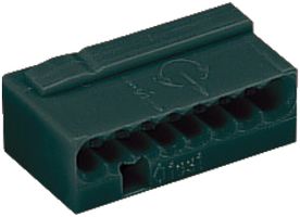 Verbindungsklemme WAGO MICRO für Draht 8×0.6…0.8mm dunkelgrau
