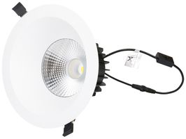 EB-LED-Spot maxLUCE ATMO 200 24W 2640lm 3000…4000K IP44 1-10V DALI2 Ø200mm weiss