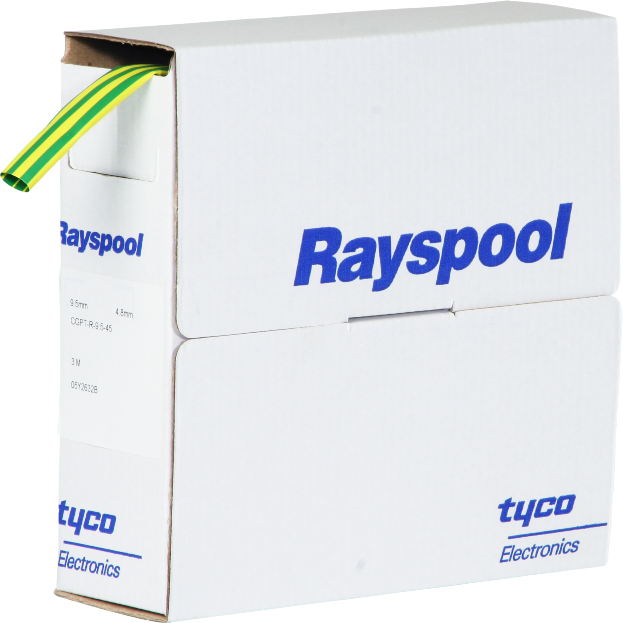 Guaina retrattile DCPT-r 9.5/4.8 verde/giallo