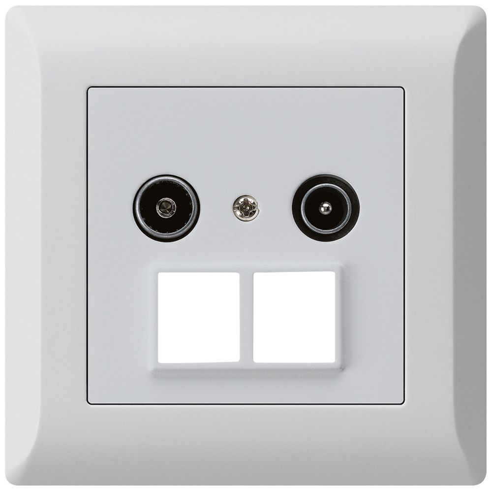 Prise d'antenne ENC R/TV HMS kallysto.line 19dB gris clair