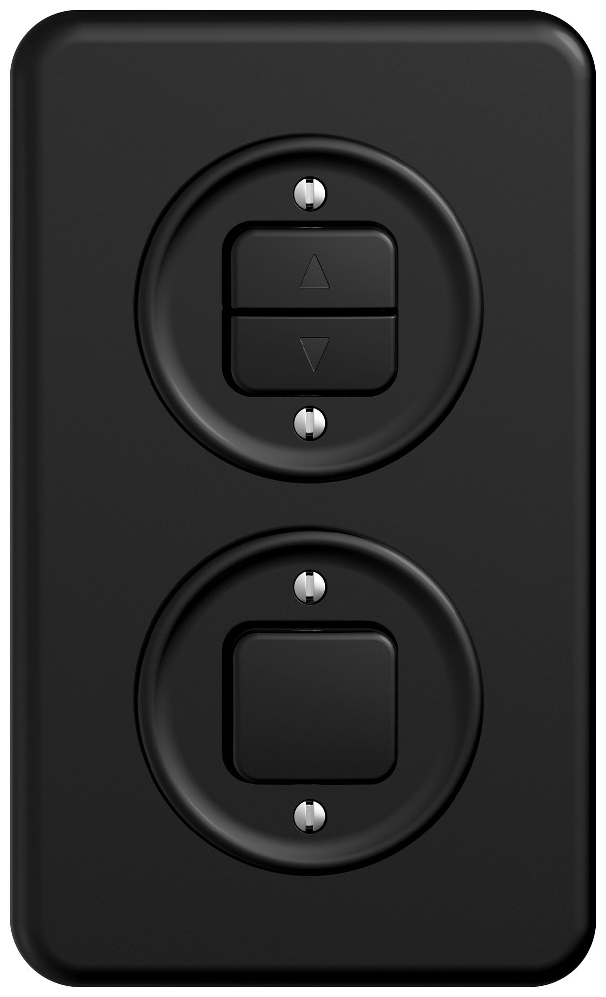 UP-Kombination STANDARDdue SNAPFIX® senk.Storenschalter - Sch.3/1L sz