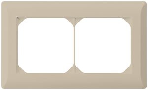 UP-Abdeckrahmen kallysto.line 1×2 beige horizontal 92×152mm
