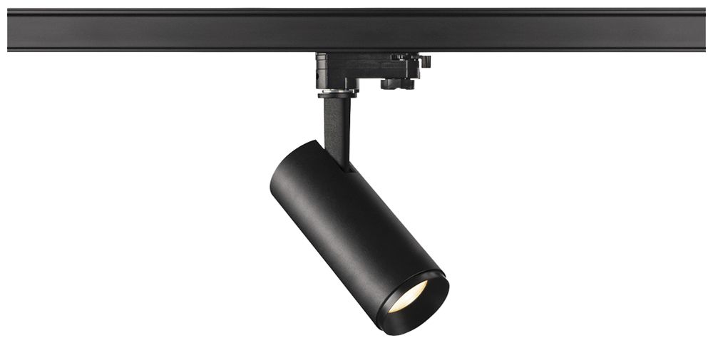 Spot LED SLV 3~ NUMINOS S PHASE 11W 1020lm 3000K 24° Ø65×162mm nero