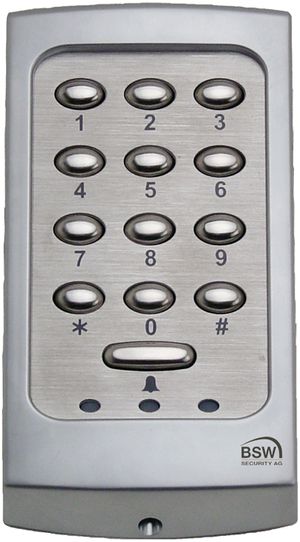 Clavier Touchlock acier fin