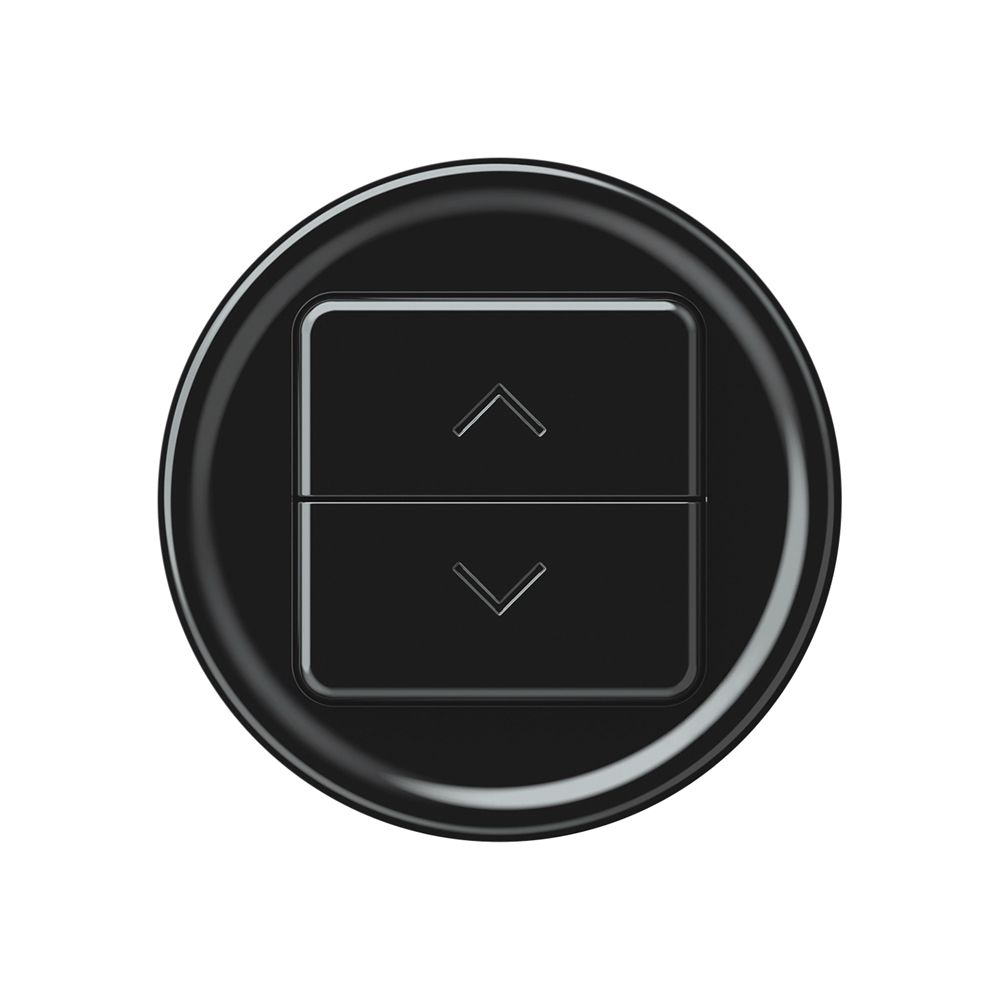 Poussoir stores origin 1P 2×touches Ø60mm noir