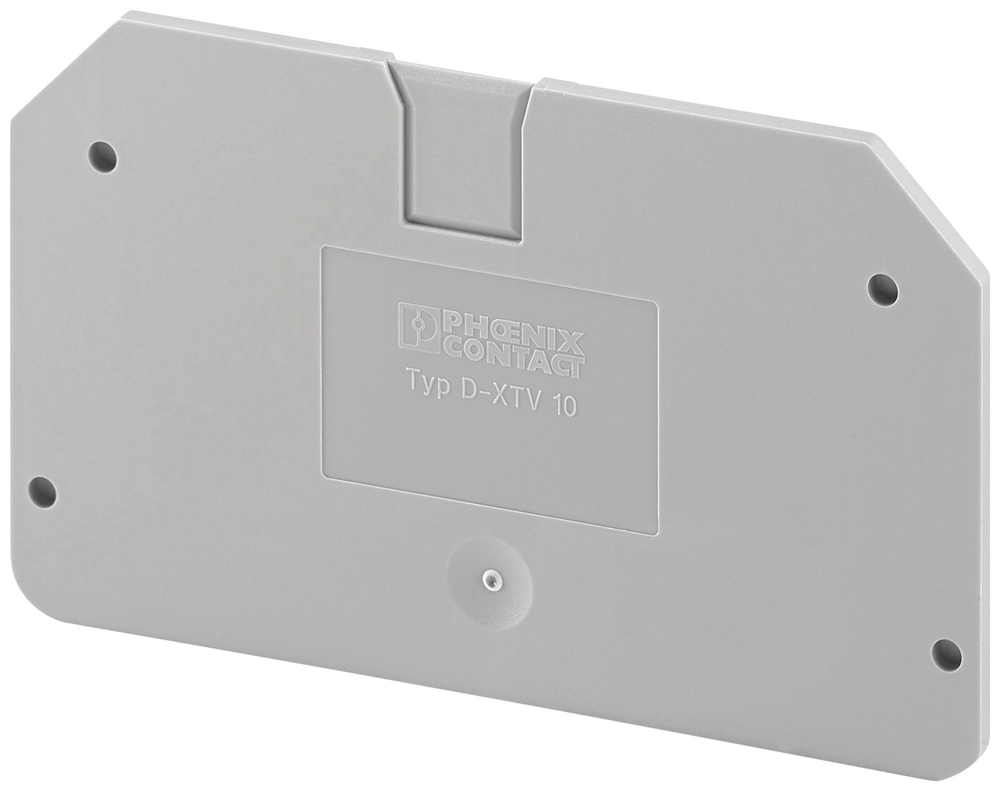 Piastra terminale PX D-XTV 10 72×2.2×42.6mm grigio