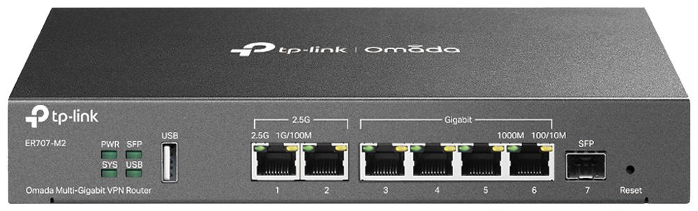 Router TP-Link Omada ER707-M2 1×WAN/LAN SFP 1×WAN 5×WAN/LAN