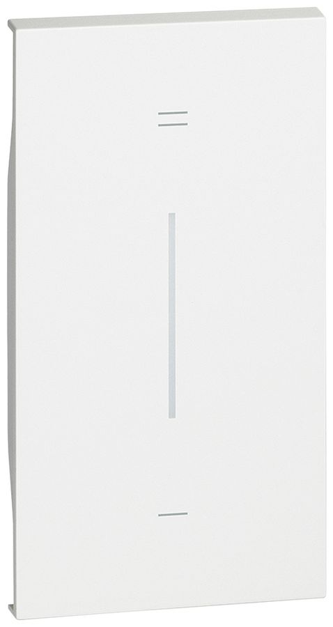 Cache de touche Living Now 2 mod.p.touche MyHOME illuminable a.symbole +/- blanc