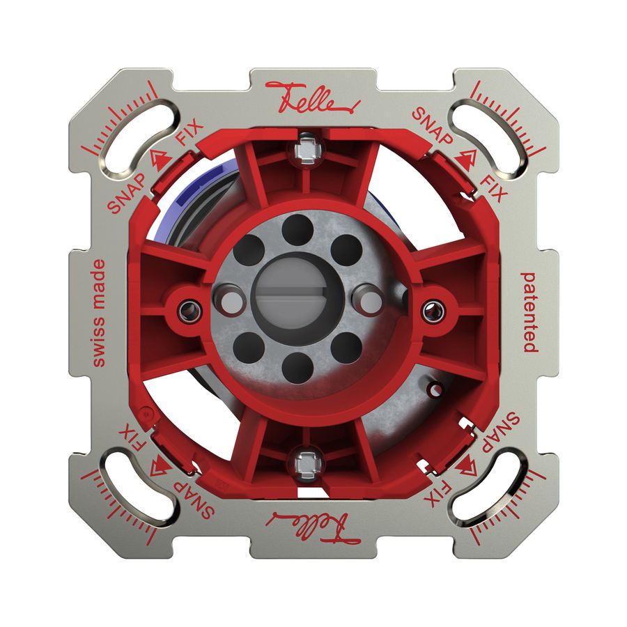 Contact pivotant ENC Feller SNAPFIX® s.cylind.inv.1L 1->0<-2 a.pl.fixation