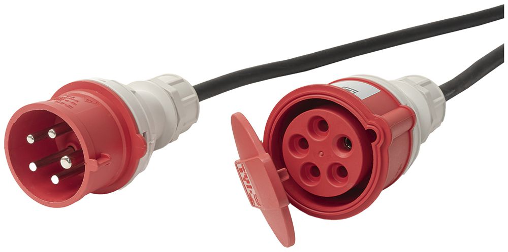 Cavo di prolunga Steffen GdV 5×1.5mm² 5m CEE16/5 per l'industria nero