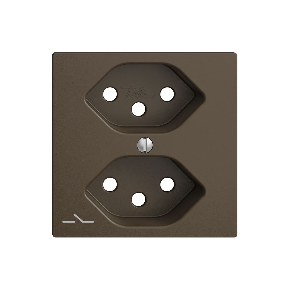 Plaque frontale 2×T13,S coffee EDIZIOdue