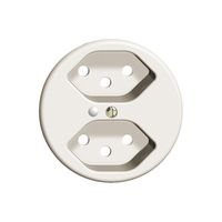 Frontscheibe FH 2×T13 weiss Ø58mm mit Linse