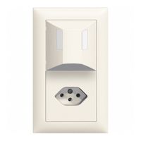 Combinaison ENC EDIZIOdue détect.de mouv.+T13 blanc verticale