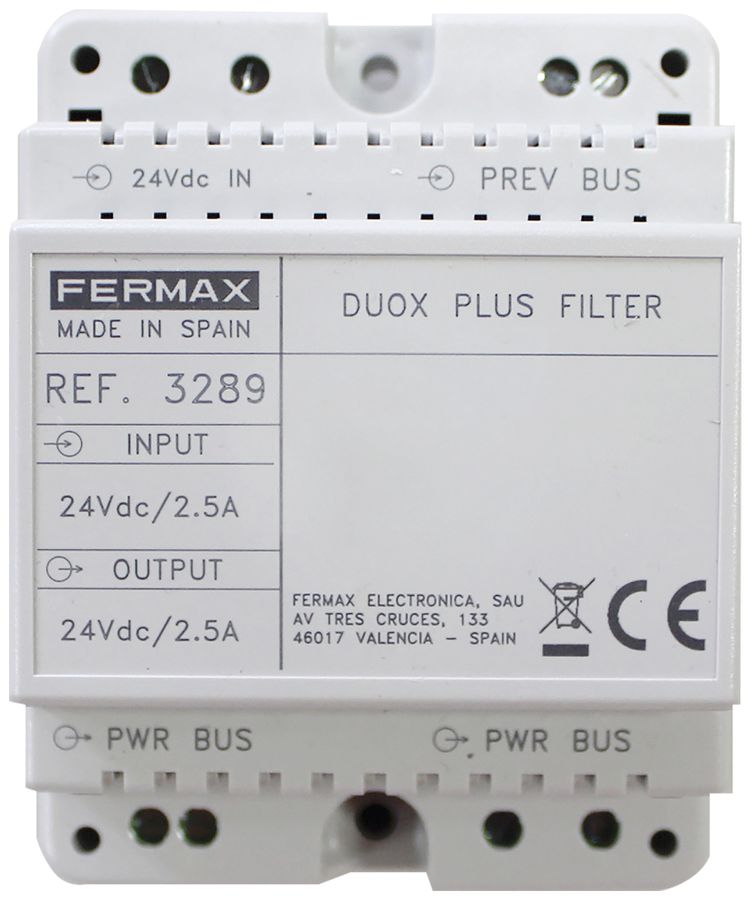 REG-Multifunktionsrelais Fermax DUOX PLUS FILTER 70×90×60mm 240VAC/60VDC3A