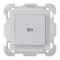 Contact à poussoir lumineux ENC kallysto AR/2P grc avec plaque de fixation