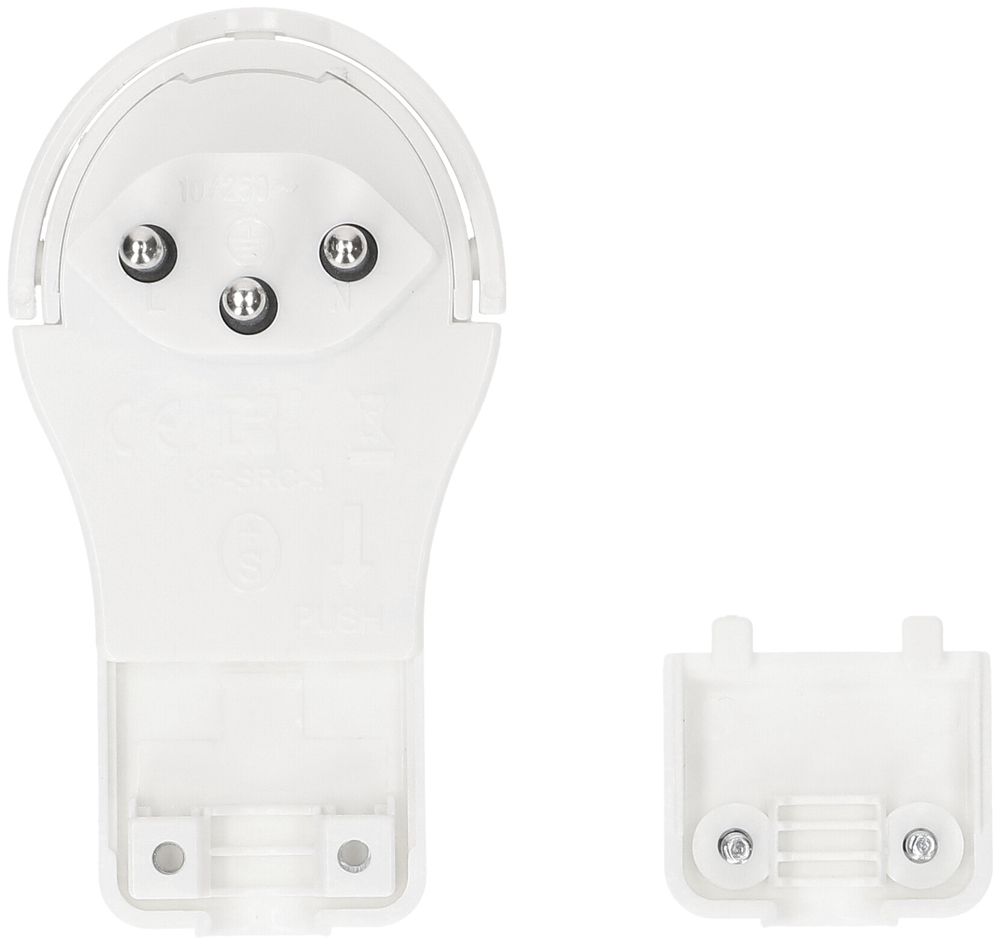 Winkelstecker Typ 12 MAX HAURI 230V 10A IP20 weiss