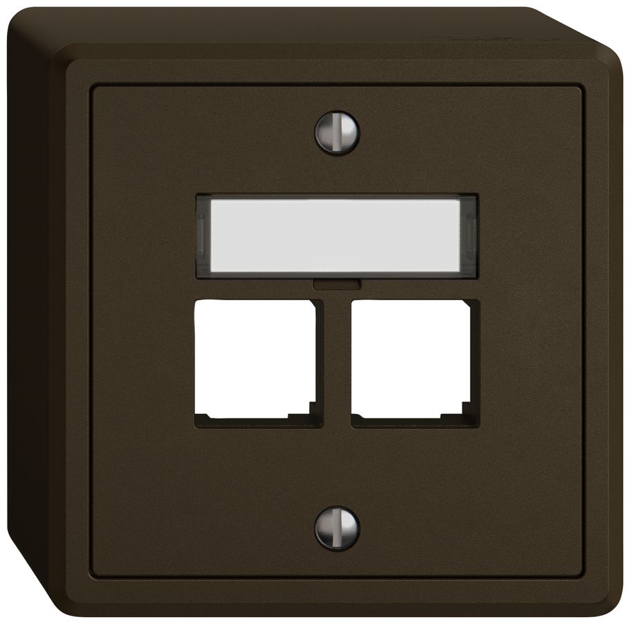 AP-Montageset EDIZIO.liv EASYNET S-One SNAPFIX® gerade 2×RJ45 br