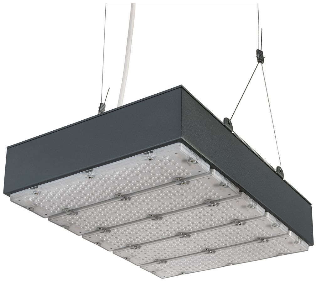 LED-Hallenstrahler Sylvania KubiXx WIDE 140W 24400lm 840 IP65 DALI 330×460