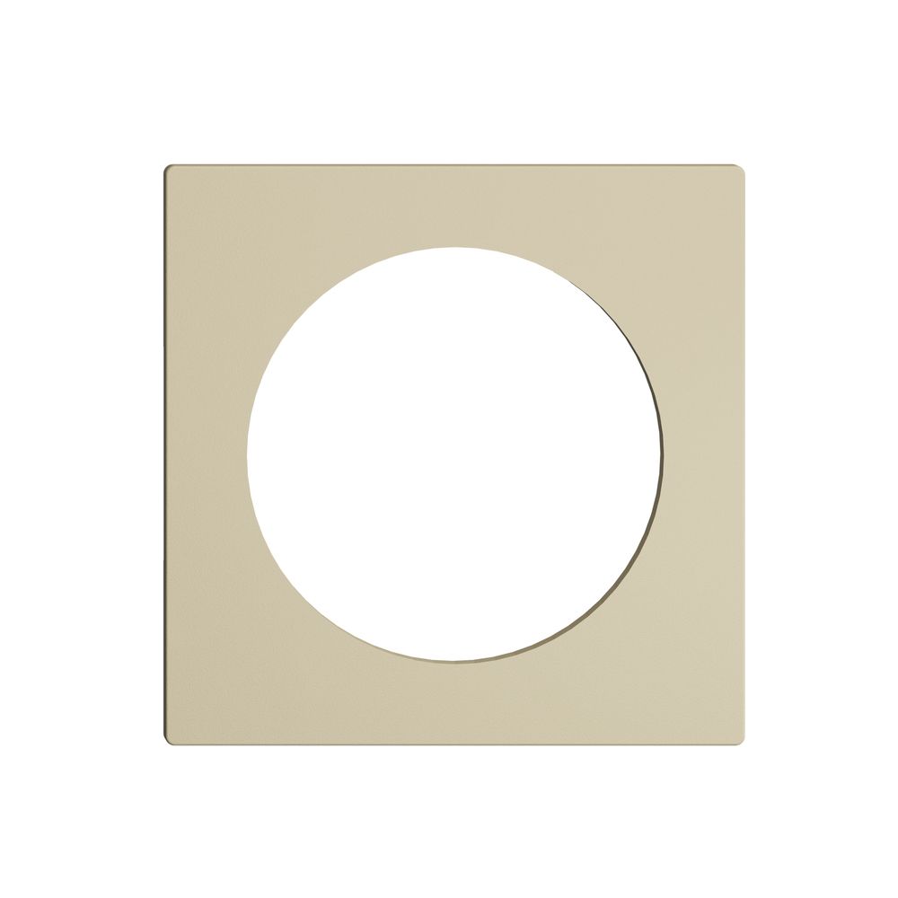 Frontplatte EDIZIOdue vanille, mit Bohrung 43mm