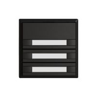 Poussoir universel EDIZIO.liv UNI SNAPFIX® 12…48V s.LED 6× comm.1T étiqu.no