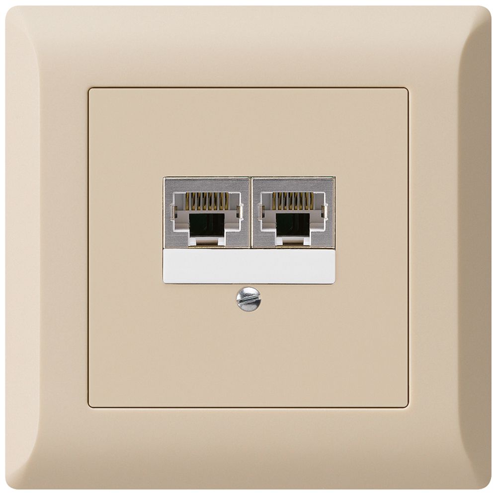 Scatola INC kallysto.line 2×RJ45s separato CUC beige
