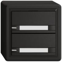 AP-KNX-Taster RGB EDIZIO.liv SNAPFIX® Temperaturfüh.RGB-LED Pap.2×T 2-Tbed.sz