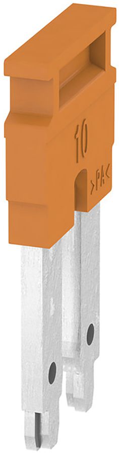 Querverbinder Weidmüller ZQV 10N/2 gesteckt 2L 10mm isoliert 57A orange