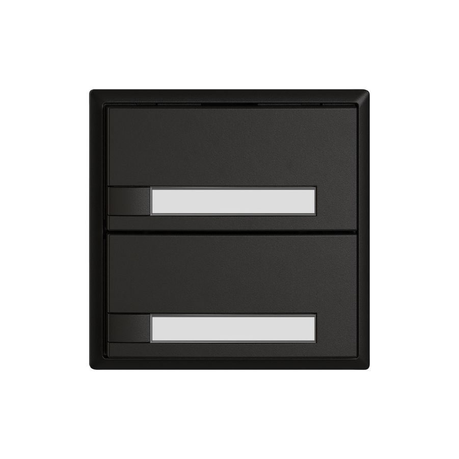 Pulsante universale EDIZIO.liv UNI SNAPFIX® s.LED 2× com.1T targ.ne