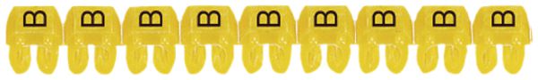 Bague-repère Legrand CAB 3, pour 0.5…1.5mm² impression: 'B', jaune