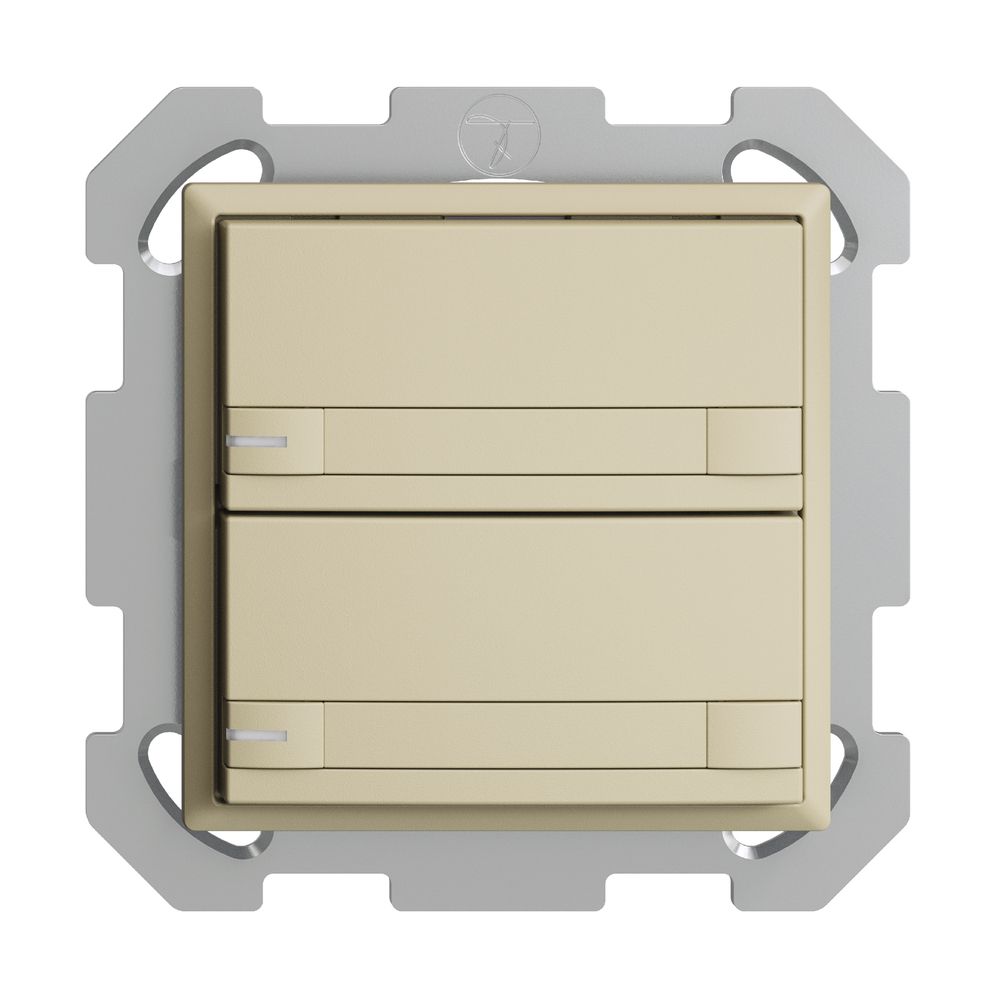 Poussoir KNX RGB ENC EDUE, 250mW, a.LED RGB, papier, 2×poussoir, C.2×T., van