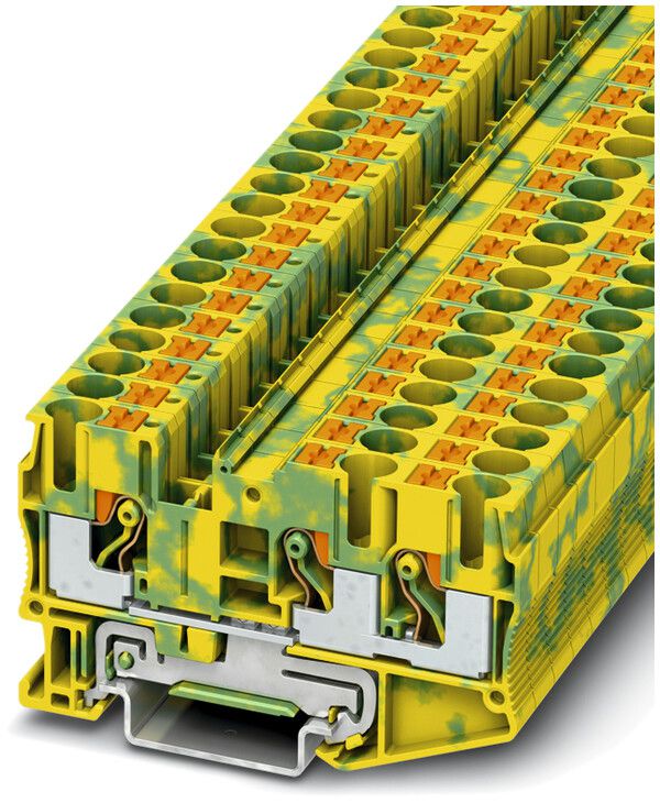 Borne de protection 0.5…10mm² con.Push-in vert/jaune PT 6-TWIN-PE