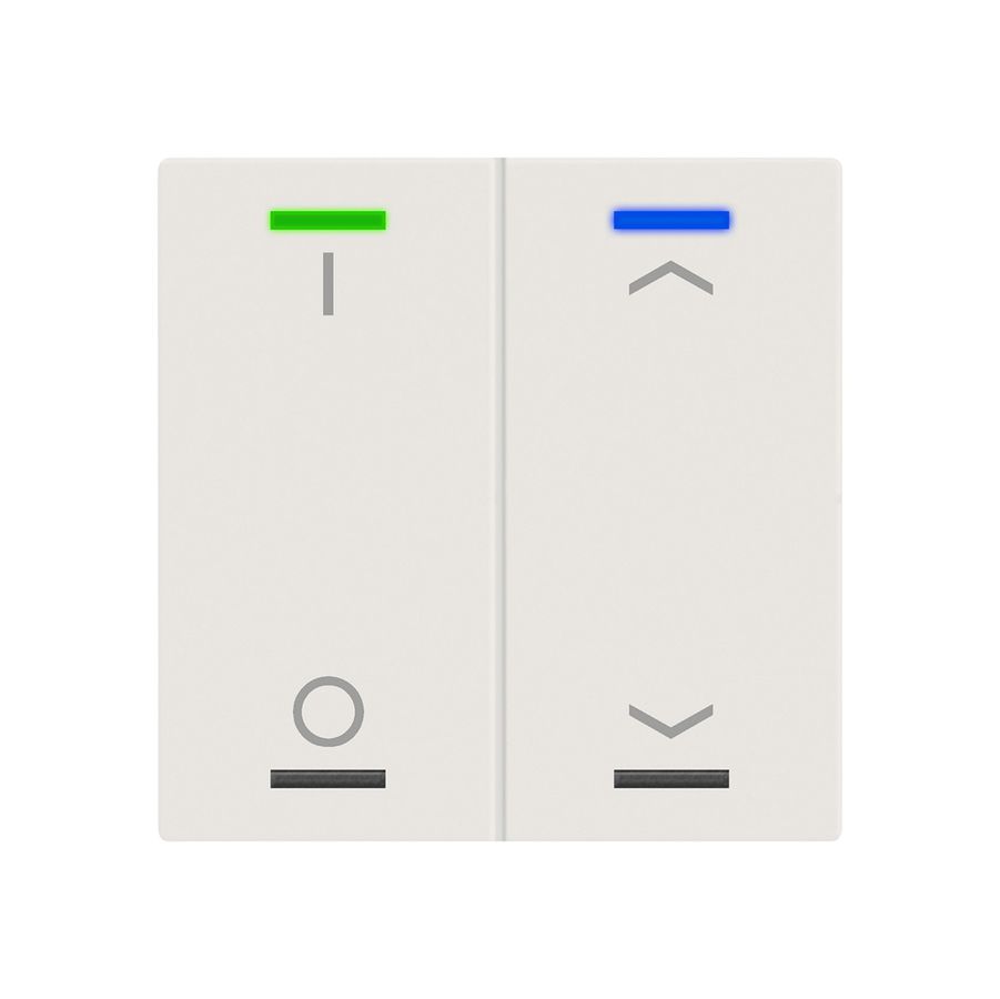 Poussoir KNX RGBW INC MDT BE-TAL600211.D1 2t/4a blanc mat "I/O"-"jalousie"
