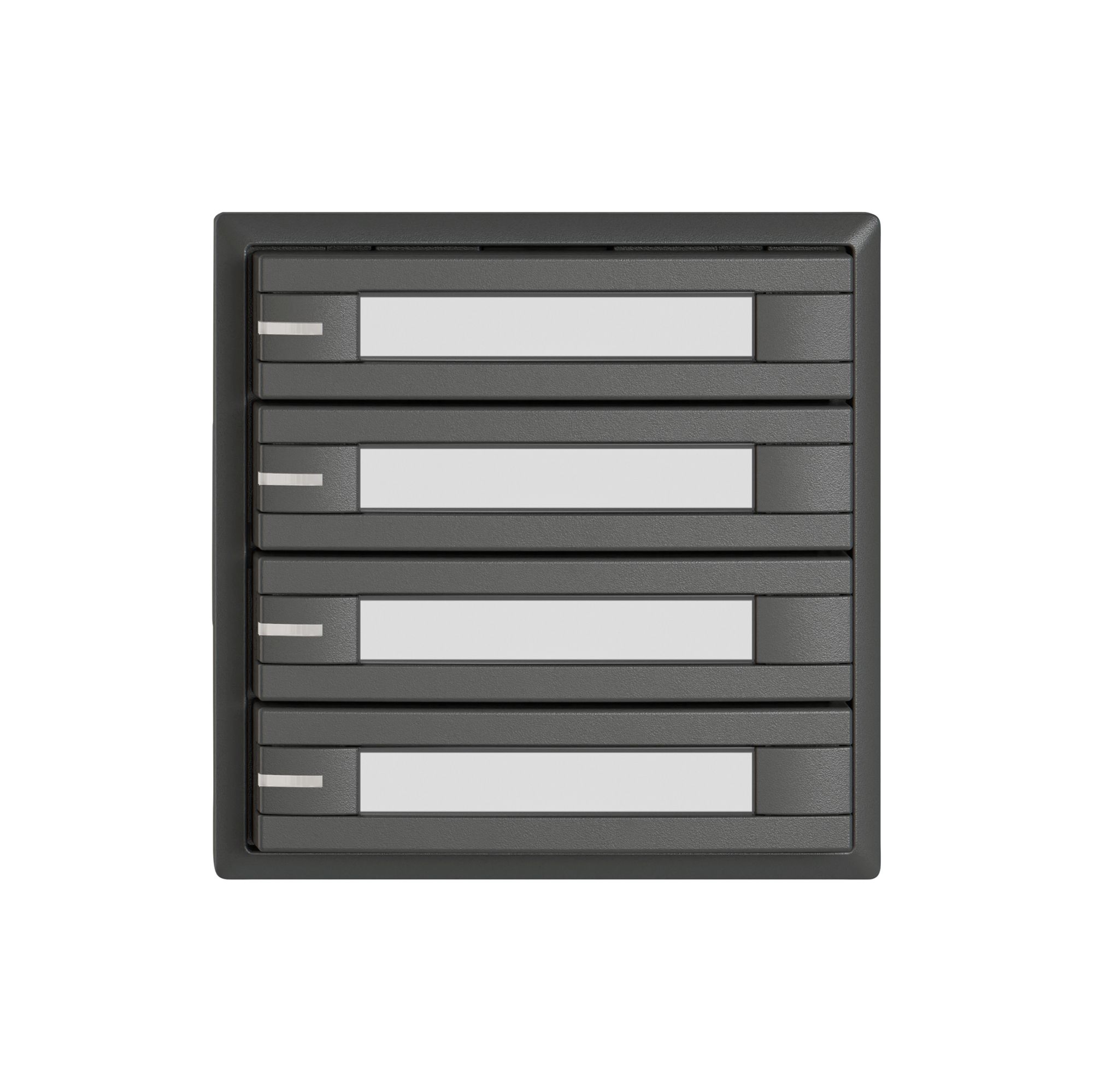 Poussoir KNX RGB EDIZIO.liv SNAPFIX® capteur temp.RGB-LED étiqu.4×com.2T grf